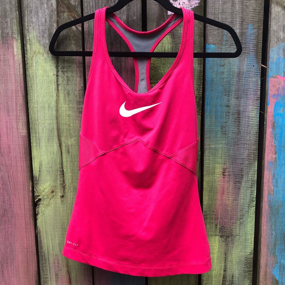 Nike Drifit Pink Racerback Workout Tank Top